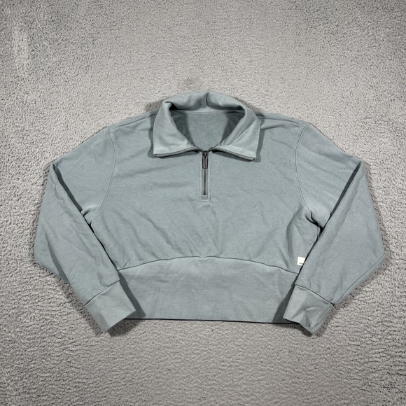 Vuori Women's Sz M Mist Sedona Sport Half Zip Pullover Lightweight 4 Way Stretch - Picture 1 of 8